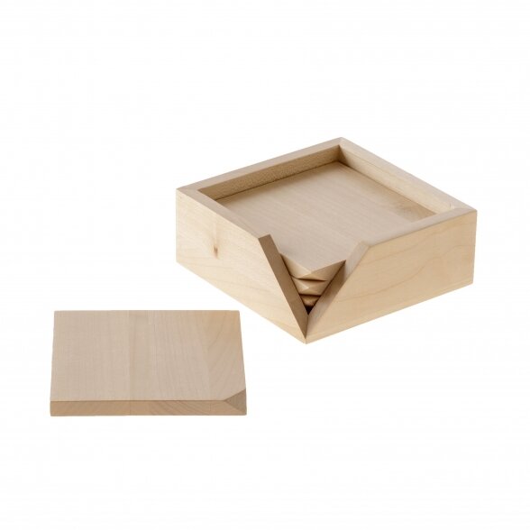 A set of coffee cup coasters with box "SQUARE" 5