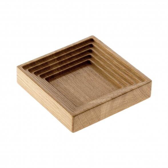 Square milled accessory tray 3